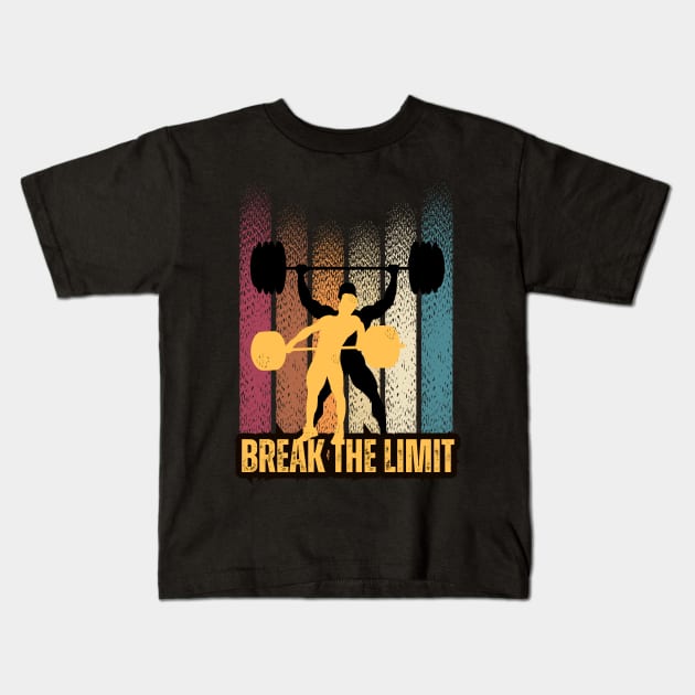 Break the limit vintage Kids T-Shirt by RealNakama